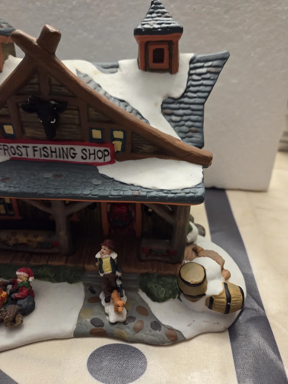 Frost Fishing Shop Holiday Village Figurine - Collectible
